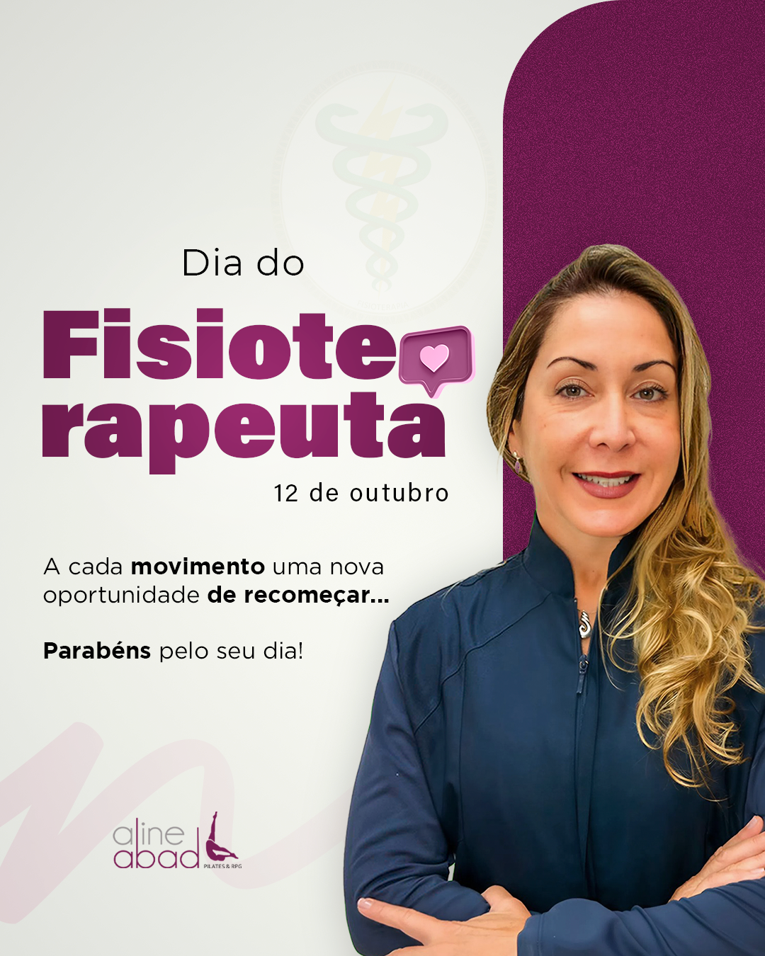 Arte do Dia do Fisioterapeuta de Aline Abad
