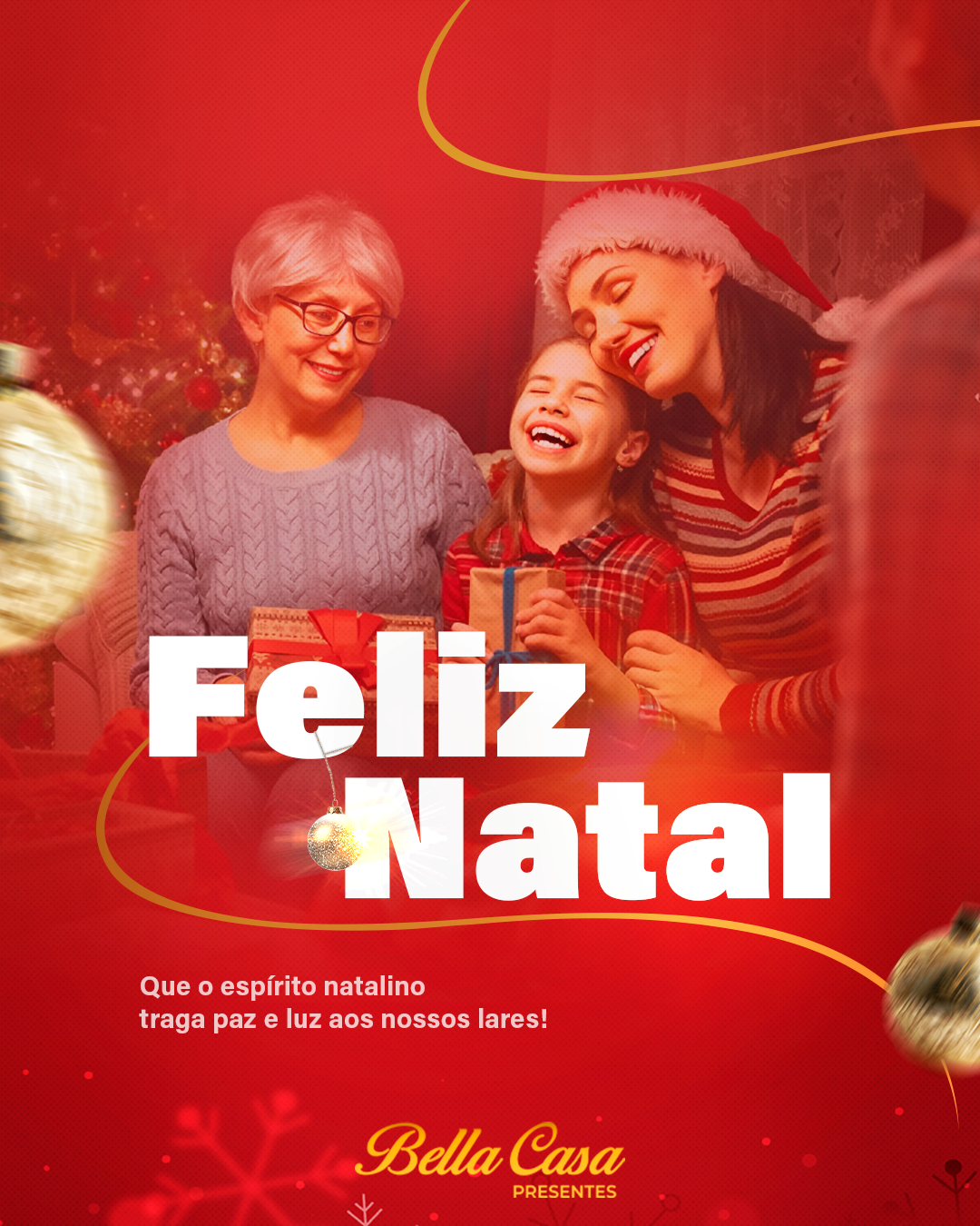 Arte de Natal da Bella Casa Presentes